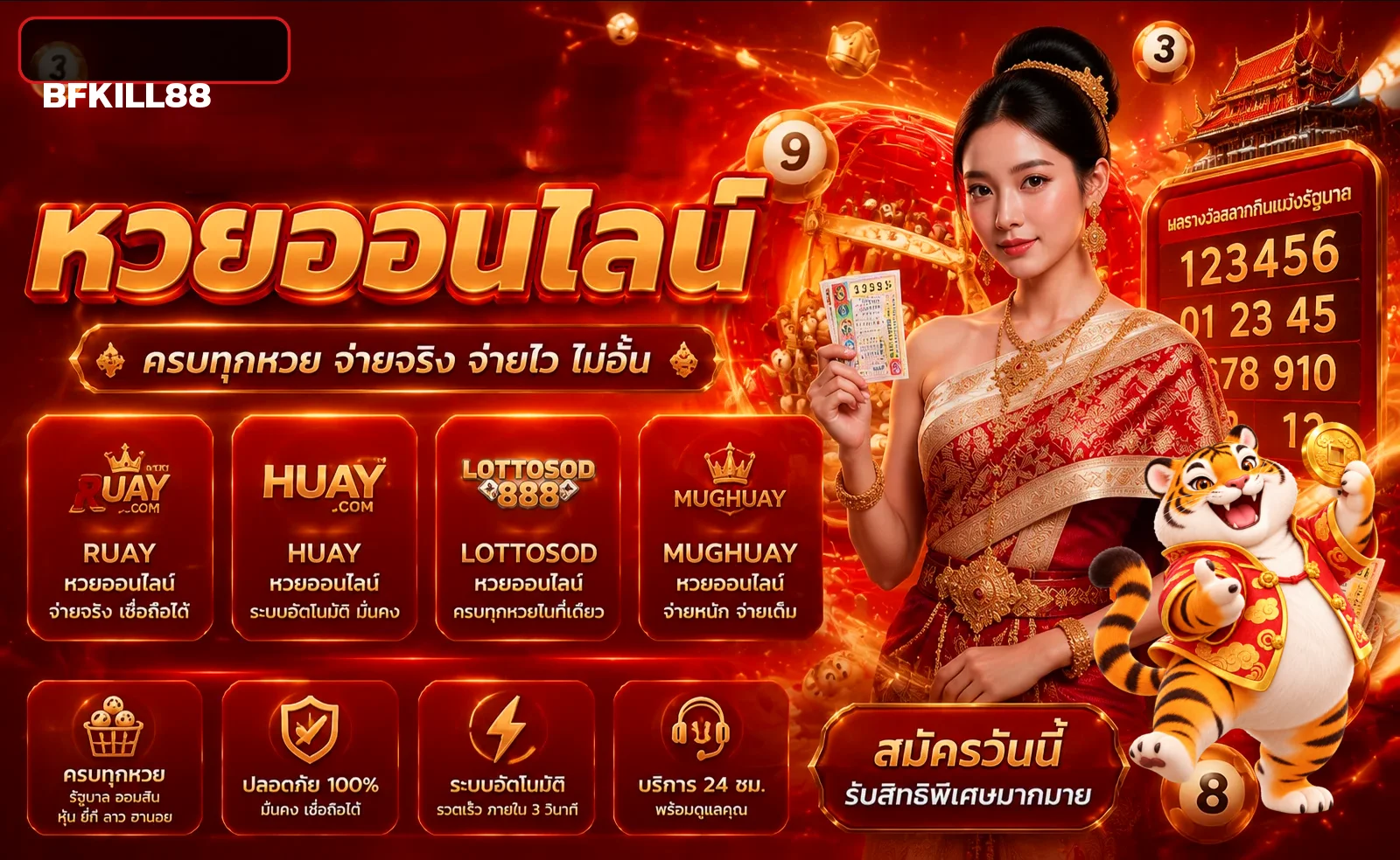 BFKILL88 หวย วิธีตรวจผลและอ่านข้อมูลอย่างรอบคอบ ภาพโทนดำแดง